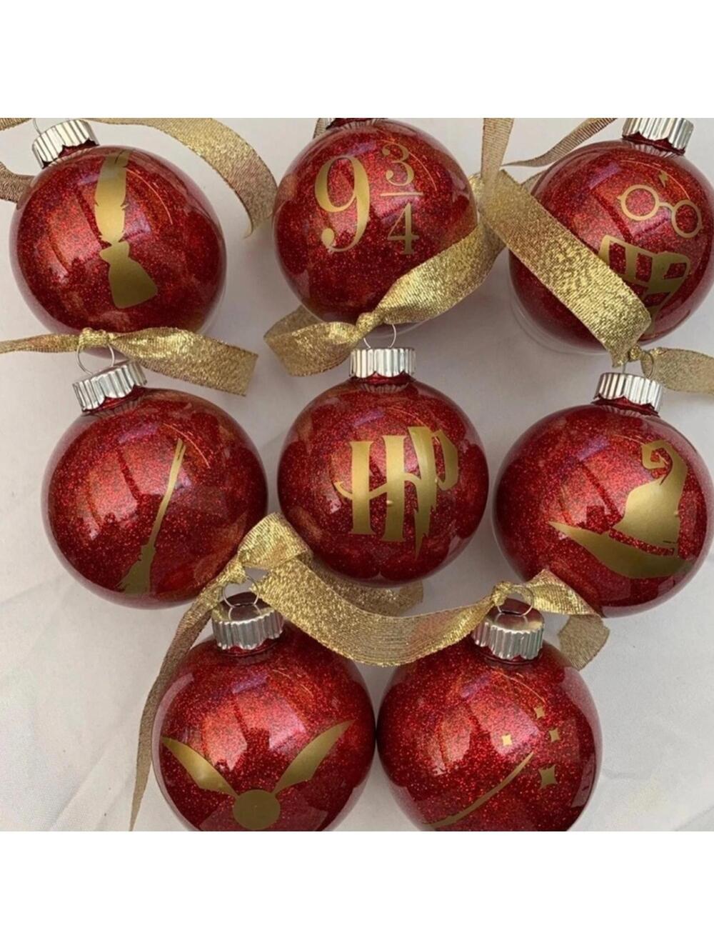 Set of 8 Harry Potter Inspired Ornaments